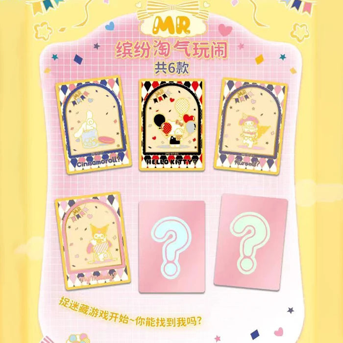 KABAO Sanrio Plan 2 V4 Series Photo cards 1 whole box 30bags 90pcs cards Mystery cards game unboxing bag Flash Cards